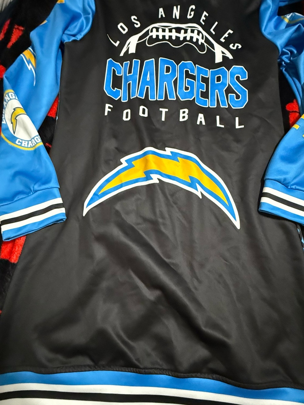 Chargers Women's Blue & Black Varsity Jacket
